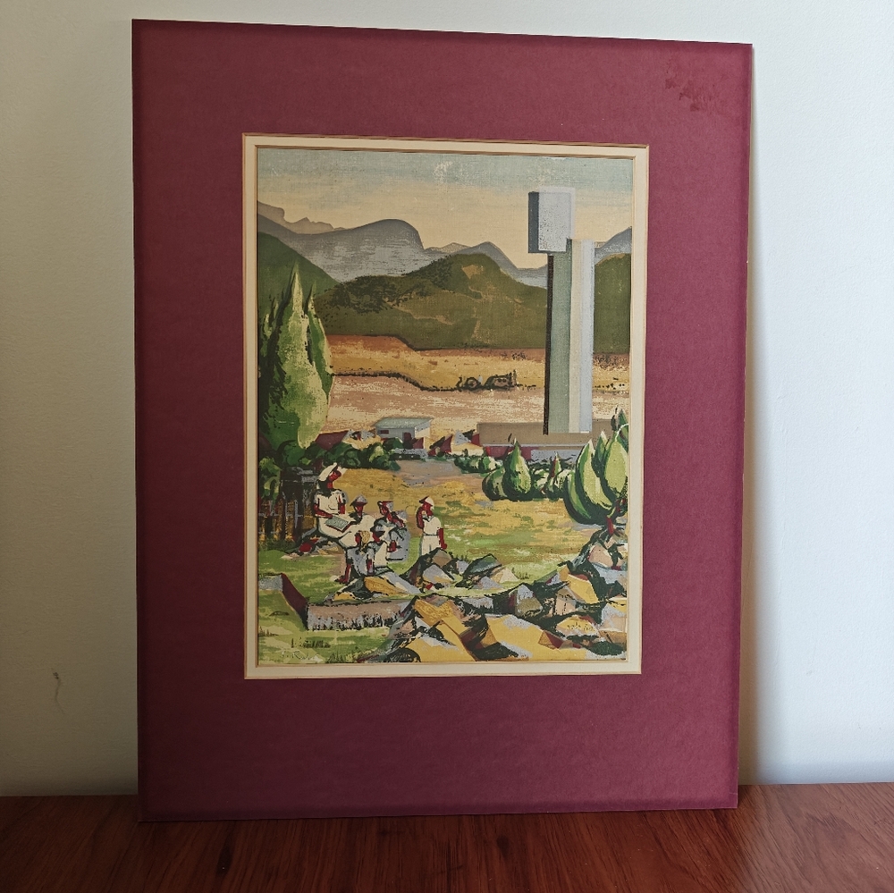 Rare Joel Rohr Original Art K'far Menachem 50s
